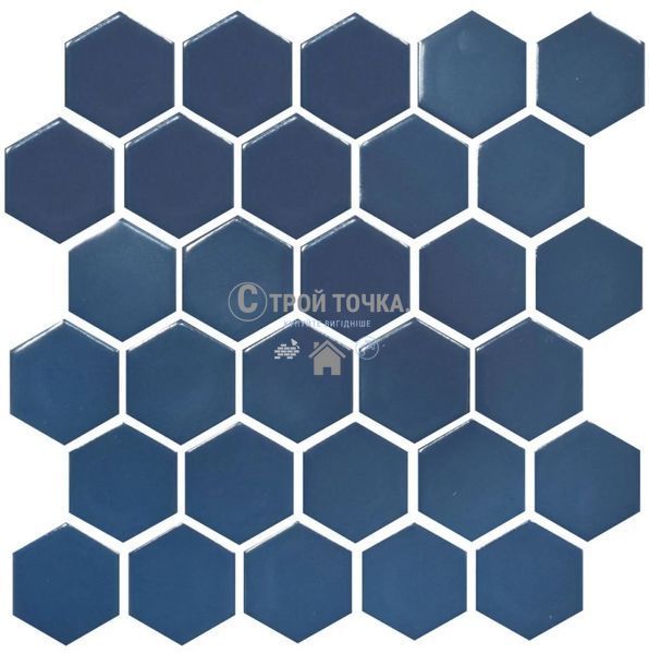 Мозаика керамическая KC HEXAGON H 6008 Steel Blue 295 х 295 х 9 H 6008 фото