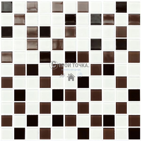 Мозаїка керамічна KC GM 4011 C3 coffe d/coffe m/white 300 х 300 х 4 ( 25 х 25 ) GM 425011 фото