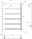 Електрична сушка для рушників Lono 100x53x3 GA-2805 фото 2