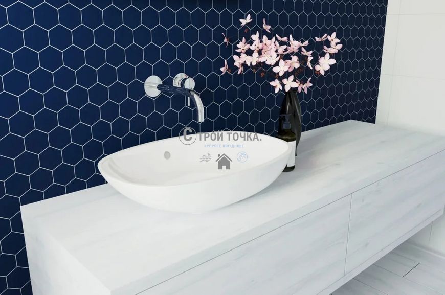 Мозаика керамическая KC HEXAGON H 6008 Steel Blue 295 х 295 х 9 H 6008 фото
