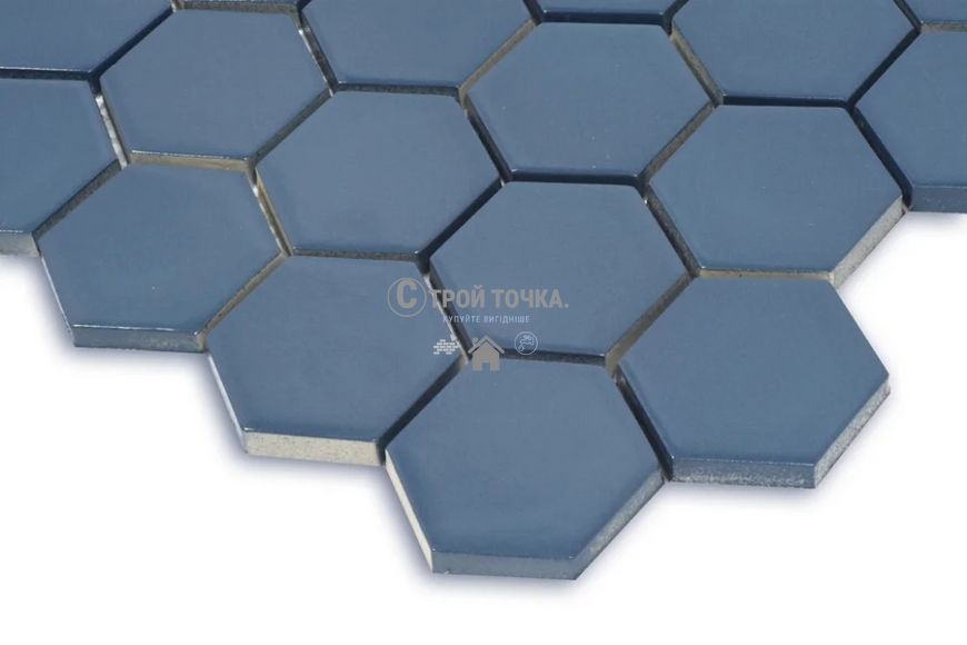 Мозаика керамическая KC HEXAGON H 6008 Steel Blue 295 х 295 х 9 H 6008 фото