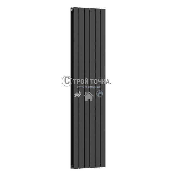 Вертикальный радиатор Largo Double 456х1800-6, anticor, черный муар 02-244063-4518 фото