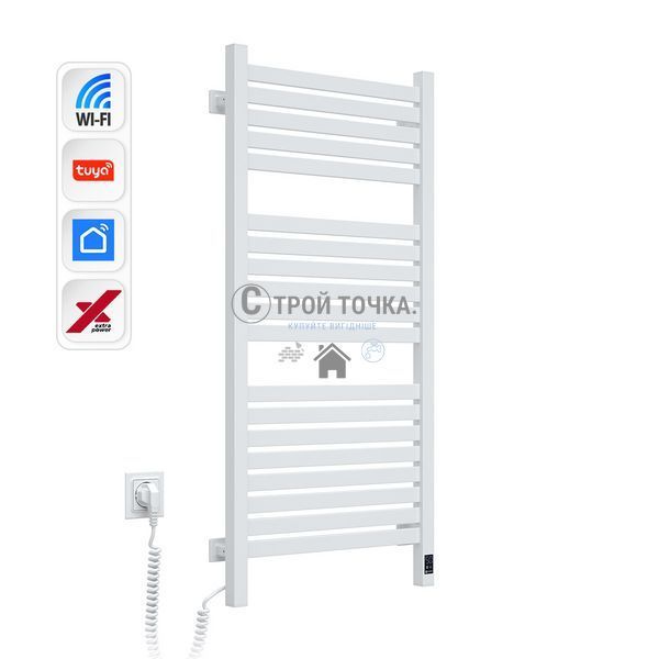 Електрична рушникосушка NAVIN Авангард X 480х1000 Sensor з WI-FI лівобічна, біла 12-172155-4810 фото