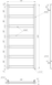 Електрична сушка для рушників Minimal DRY 120x53x3 GA-6006-1 фото 2