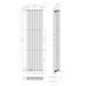 Вертикальный радиатор Ellipse Double 480х1800-8, anticor, черный муар 02-245033-4818 фото 6