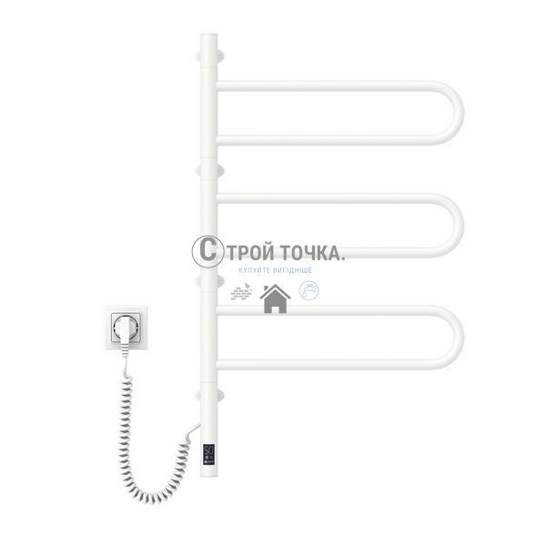 Полотенцесушитель Fouette 480х800 Sensor с таймером, белый 12-112033-4880 фото