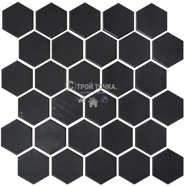 Мозаика керамическая KC HEXAGON H 6021 Black Mat 295 х 295 х 9 H 6021 фото