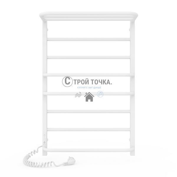 Электрический полотенцесушитель Laris Зебра Комфорт ЧФ8 500 х 800 Е з полицею (пидкл. злива) R3 73207784 фото