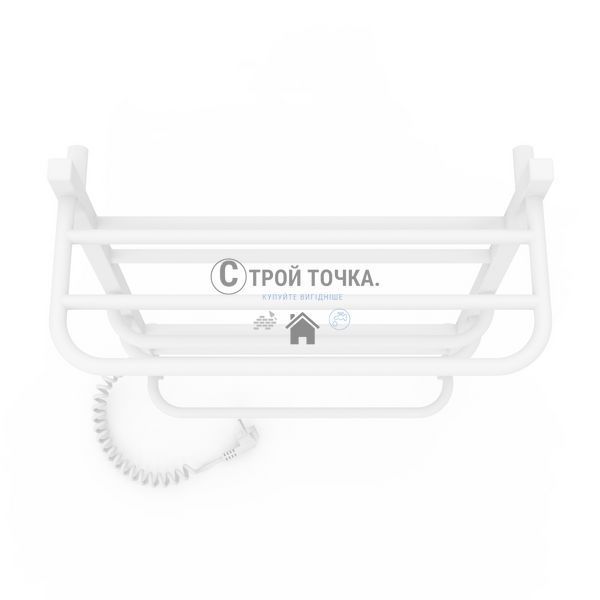 Электрический полотенцесушитель Laris Зебра Комфорт ЧФ8 500 х 800 Е з полицею (пидкл. злива) R3 73207784 фото