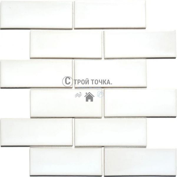 Мозаїка керамічна KC BRICK B 6024 White 300x300х9 (48х124) 0,075 м2 B 6024 фото