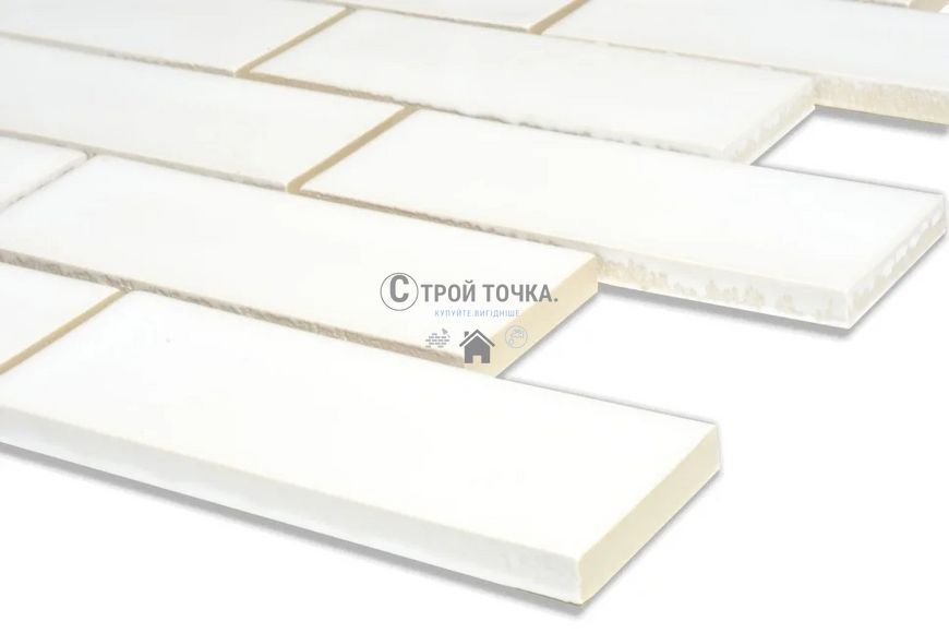 Мозаїка керамічна KC BRICK B 6024 White 300x300х9 (48х124) 0,075 м2 B 6024 фото
