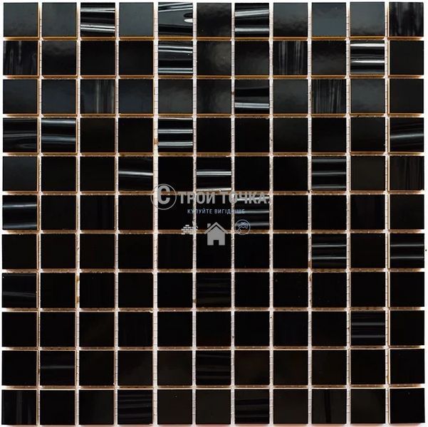 Мозаїка керамічна KC СМ 3001 С2 black/black str. 300 х 300 х 9 ( 25 х 25 ) CM 3001 фото