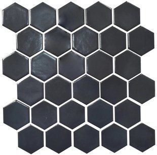 Мозаика керамическая KC HEXAGON H 6022 Grafit Black 295 х 295 х 9 H 6022 фото