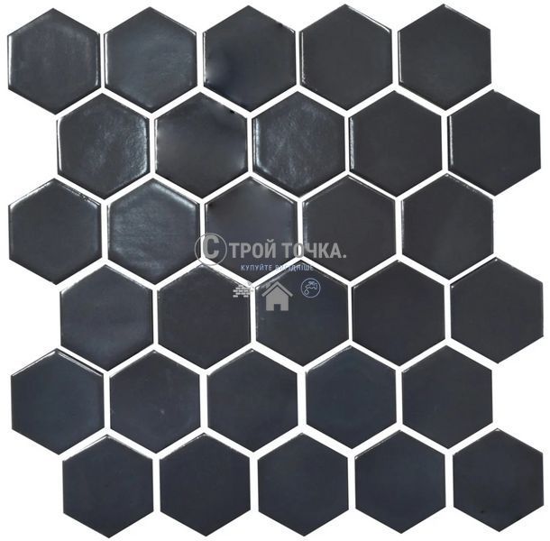 Мозаїка керамічна KC HEXAGON H 6022 Grafit Black 295 х 295 х 9 H 6022 фото