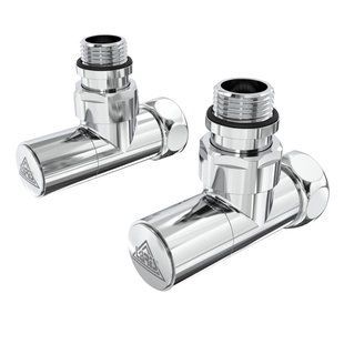 Кран кутовий Laris Звичайний 1/2" - 3/4" + ексцентрики 2шт. (LX-4701) 71401061 фото