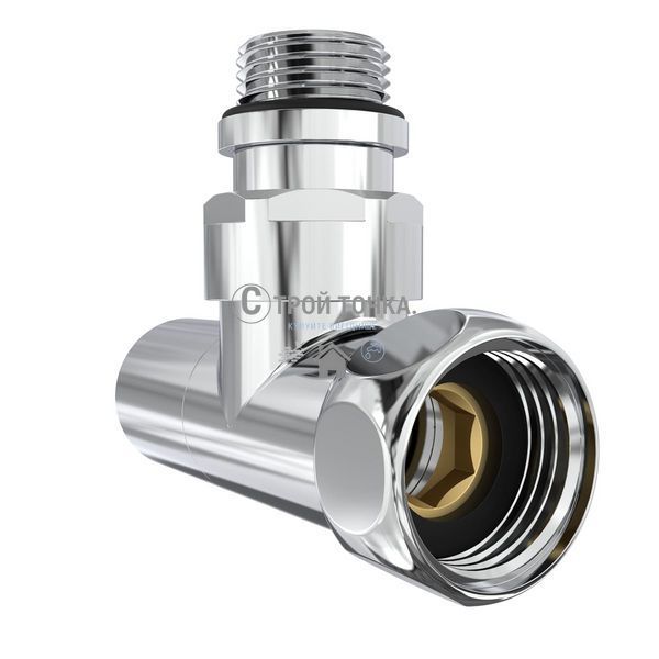 Кран кутовий Laris Звичайний 1/2" - 3/4" + ексцентрики 2шт. (LX-4701) 71401061 фото