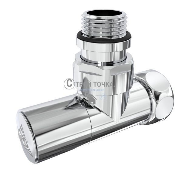 Кран кутовий Laris Звичайний 1/2" - 3/4" + ексцентрики 2шт. (LX-4701) 71401061 фото