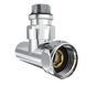 Кран кутовий Laris Звичайний 1/2" - 3/4" + ексцентрики 2шт. (LX-4701) 71401061 фото 3