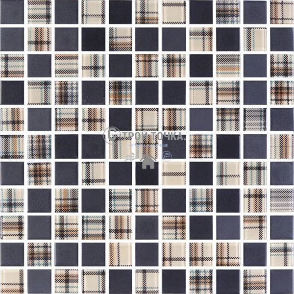 Мозаика стеклянная KC GMP 0825053 С2 print 47/black mat 300 x 300 х 8 ( 25 х 25 ) GMP 0825045 фото