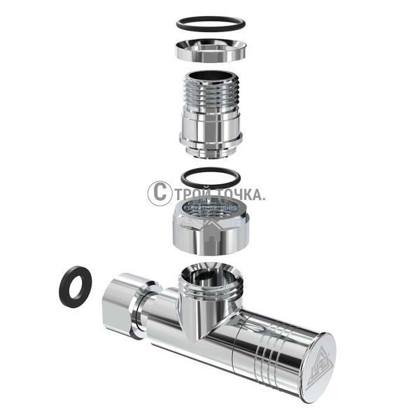 Кран кутовий Laris 1/2" - 1/2" Звичайний 2шт. (LX-4702) 71401062 фото