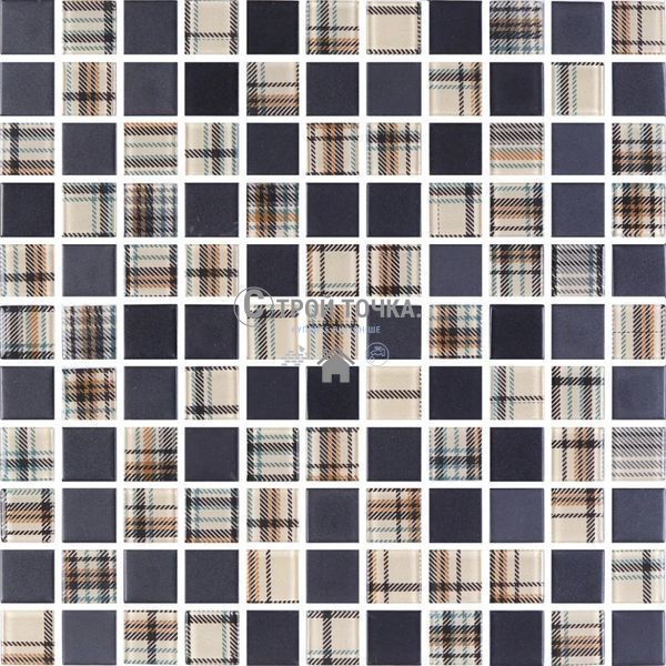 Мозаика стеклянная KC GMP 0825053 С2 print 47/black mat 300 x 300 х 8 ( 25 х 25 ) GMP 0825045 фото