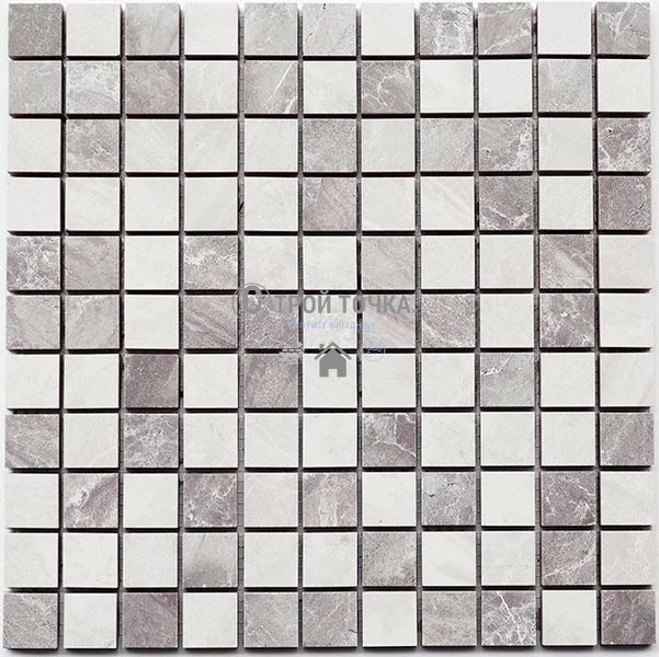 Мозаика керамическая KC СМ 3019 C2 gray/white 300 x 300 х 10 ( 25 х 25 ) CM 3030 фото