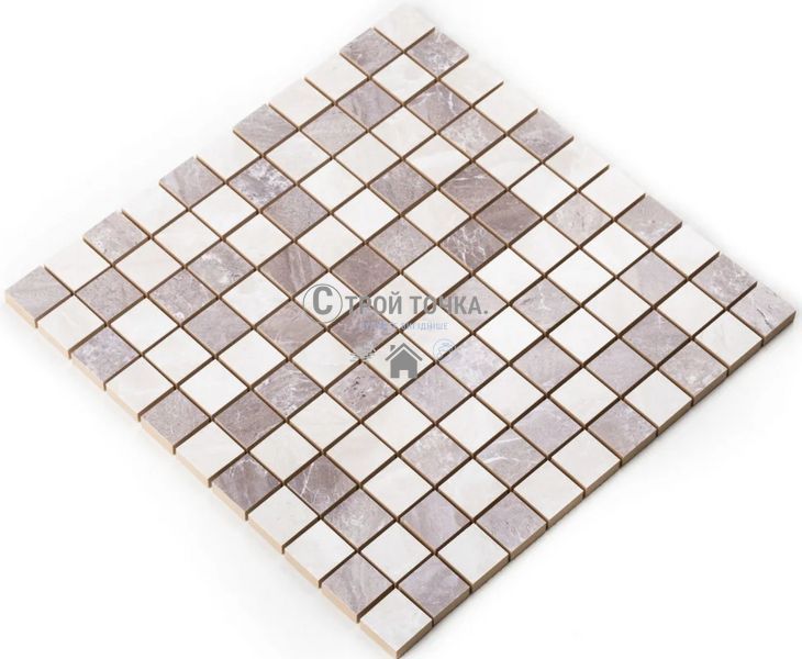 Мозаика керамическая KC СМ 3019 C2 gray/white 300 x 300 х 10 ( 25 х 25 ) CM 3030 фото