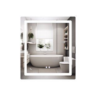 Зеркало Kubis 700х800 с LED-подсветкой Touch, с антизапотеванием, с димером, рег. яркости LD78LF904708048447 SD00054571 фото