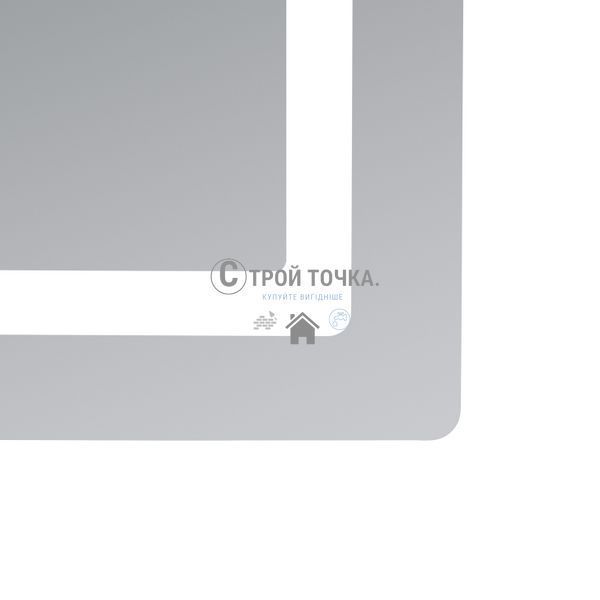 Зеркало Kubis 700х800 с LED-подсветкой Touch, с антизапотеванием, с димером, рег. яркости LD78LF904708048447 SD00054571 фото