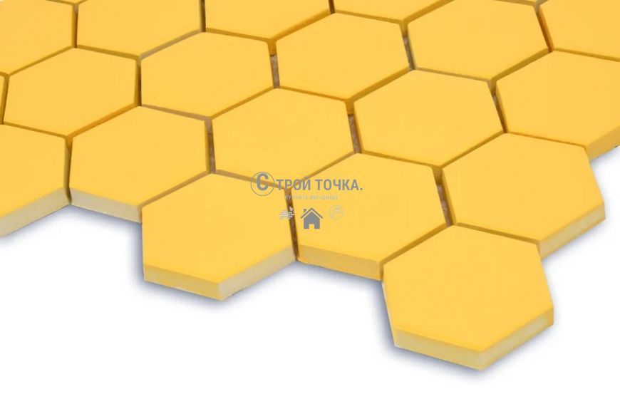 Мозаика керамическая KC HEXAGON H 6025 Dark Yellow 295 х 295 х 9 H 6025 фото