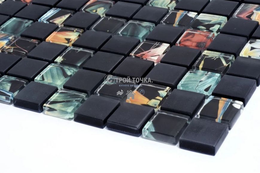 Мозаика стеклянная KC GMP 0825006 С2 print 44/black mat 300 x 300 х 8 ( 25 х 25 ) GMP 0825050 фото
